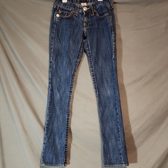 True Religion Women's Classic Blue Boot Cut Jeans - Picture 3 of 7
